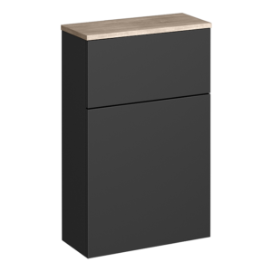 Atlas WC Unit Only - Matt Black and Oak