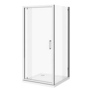 Venice 1000 x 1000mm Pivot Door Shower Enclosure without Tray