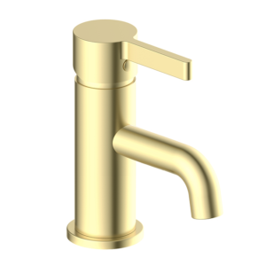 Opus Brushed Brass Cloakroom Mini Basin Mixer Tap